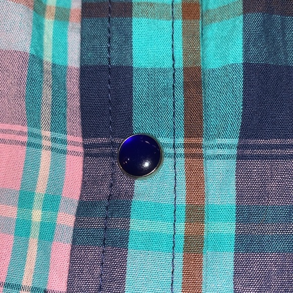 Back in the Saddle Short Sleeve Western Button Down Plaid Size 3X - Picture 7 of 7